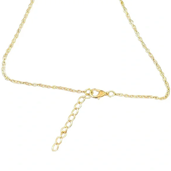 Gold Chain and Light Blue Lightning Bolt Necklace ⚡️ - Picture 2 of 5